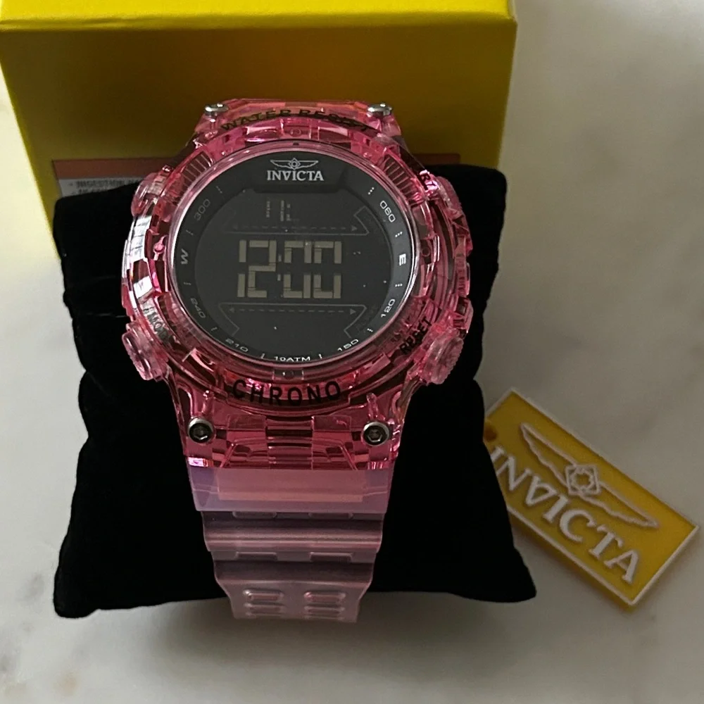 Invicta Transparent‎ Pink Smartwatch